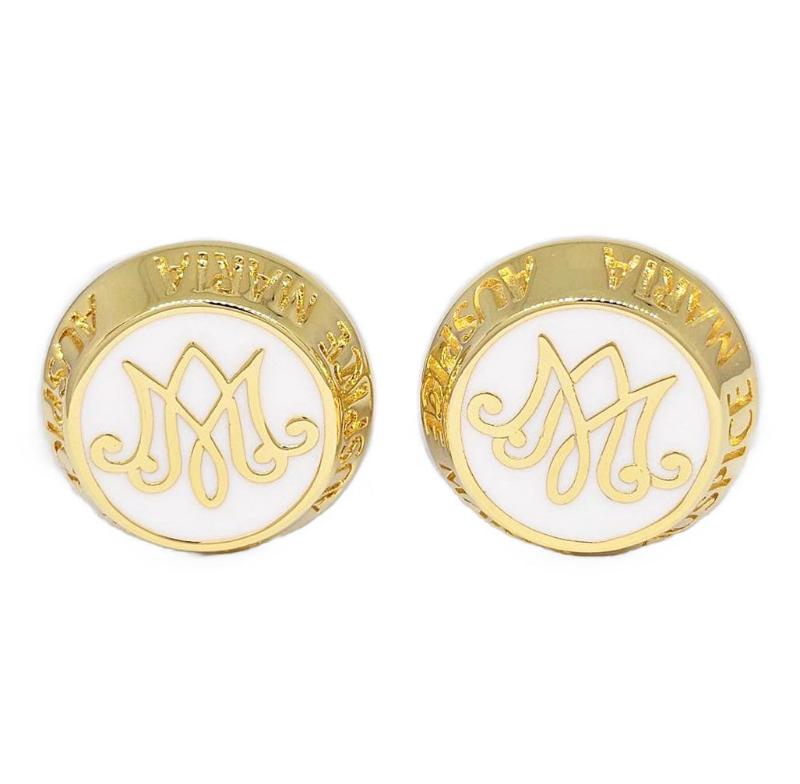 Auspice Maria 14K Gold Plated Cufflinks