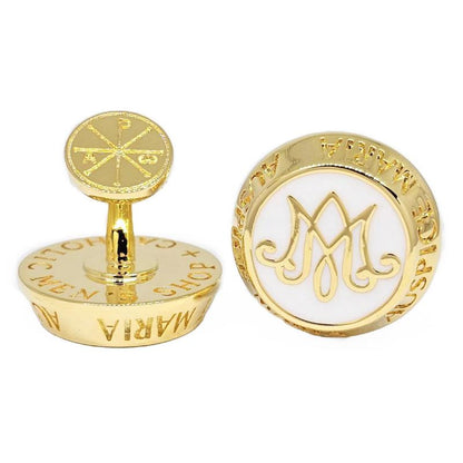 Auspice Maria 14K Gold Plated Cufflinks