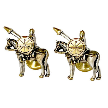 Constantine's Victory 14K Gold and Antiqued Silver-Plated Cufflinks