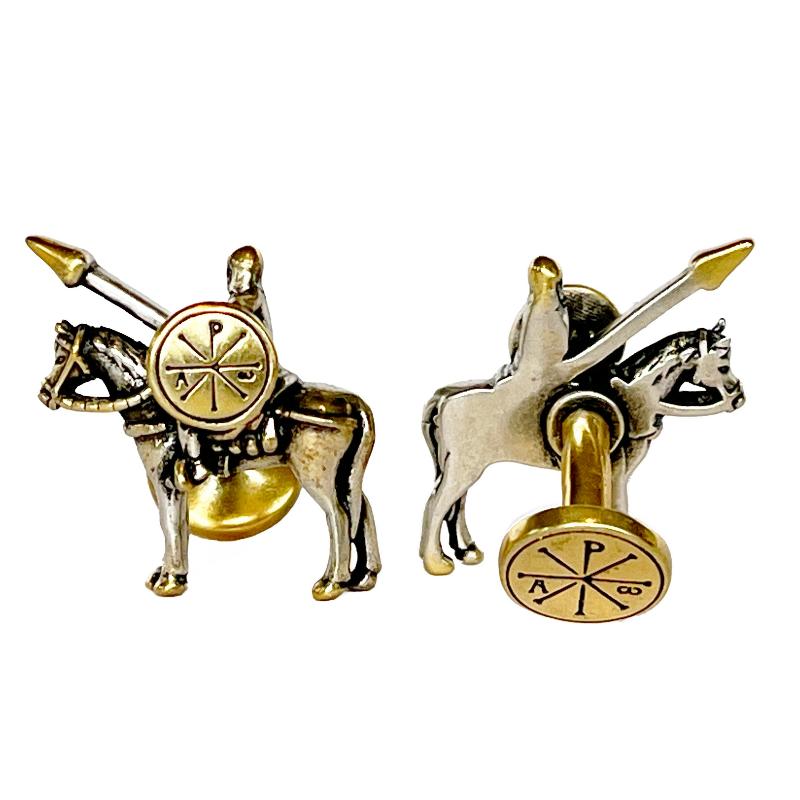 Constantine's Victory 14K Gold and Antiqued Silver-Plated Cufflinks