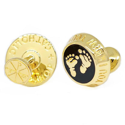 Choose Life 14K Gold Plated Cufflinks