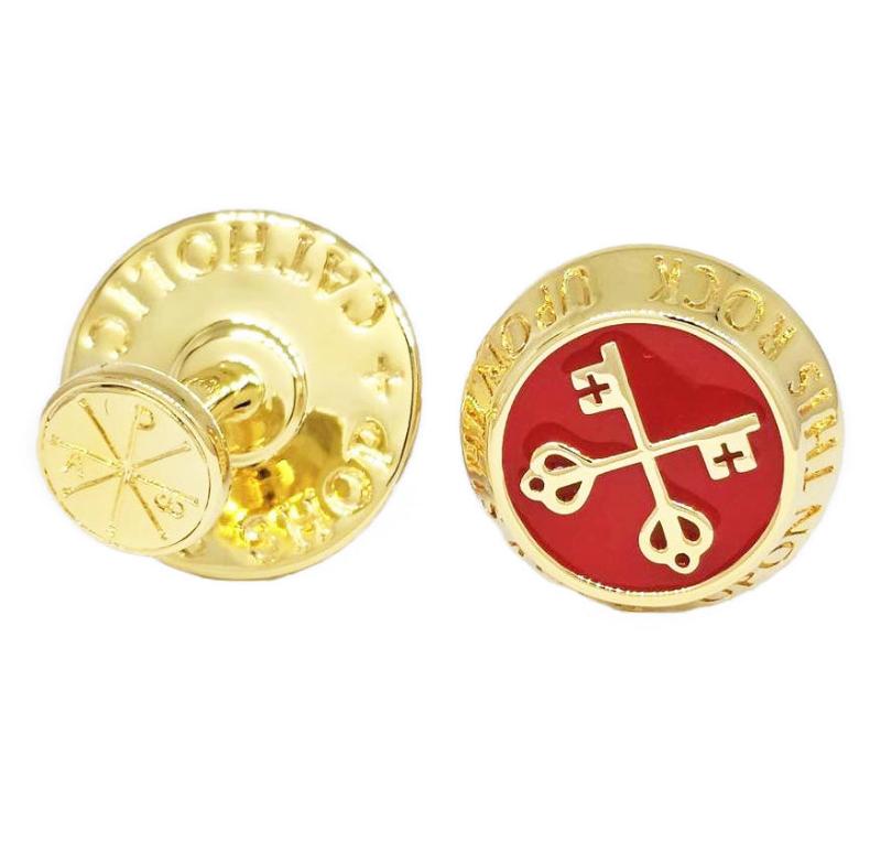 Keys of St Peter 14K Gold Plated Cufflinks