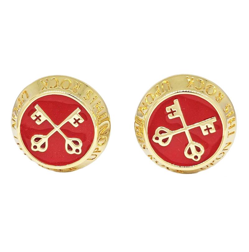 Keys of St Peter 14K Gold Plated Cufflinks