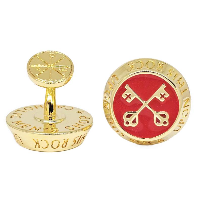 Keys of St Peter 14K Gold Plated Cufflinks