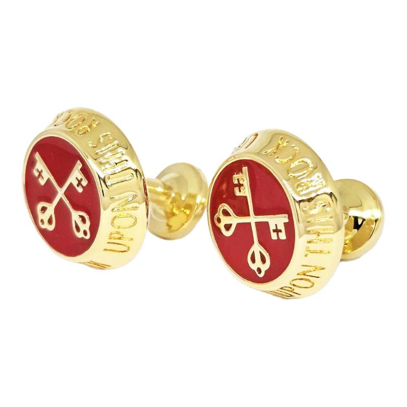 Keys of St Peter 14K Gold Plated Cufflinks